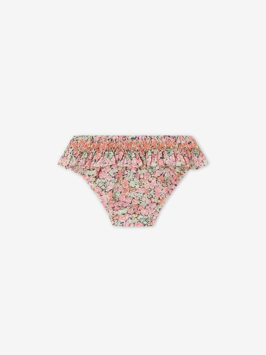 Bonpoint Baby Girls Floral Print Swim Briefs - Multicolor Summer Beachwear for Infants