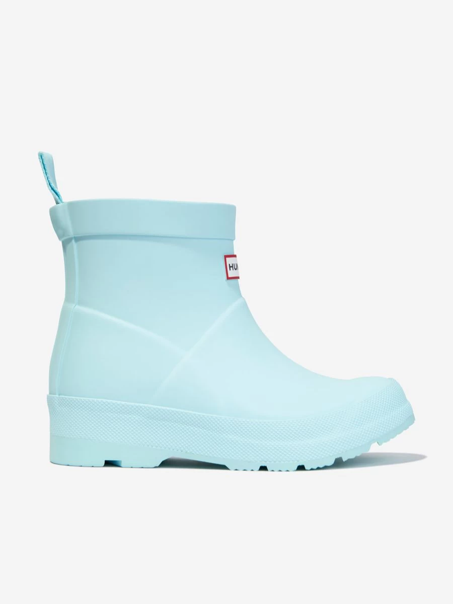 Hunter Girls' Blue Wellington Boots for Kids Play - Waterproof Rain Boots for Outdoor Activities