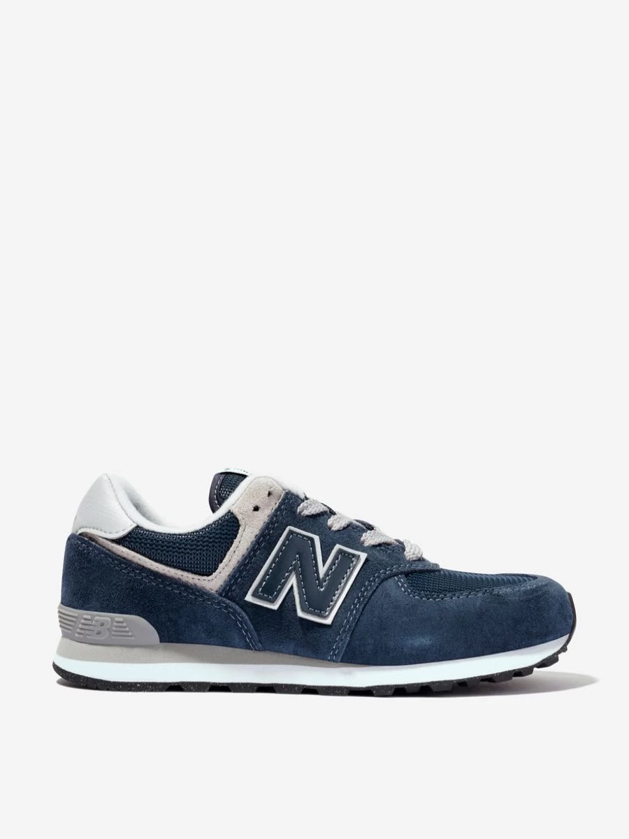 New Balance Boys 574 Navy Blue Lace-Up Sneakers | Kids' Athletic Trainers | Childsplay Clothing