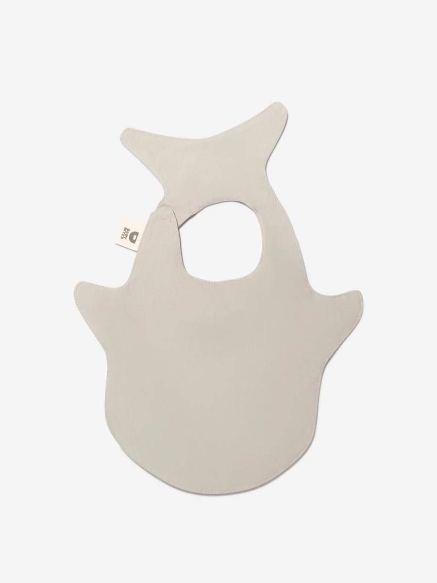 Baby Bites Waterproof Grey Shark Bib for Infants - Soft & Durable Feeding Bib