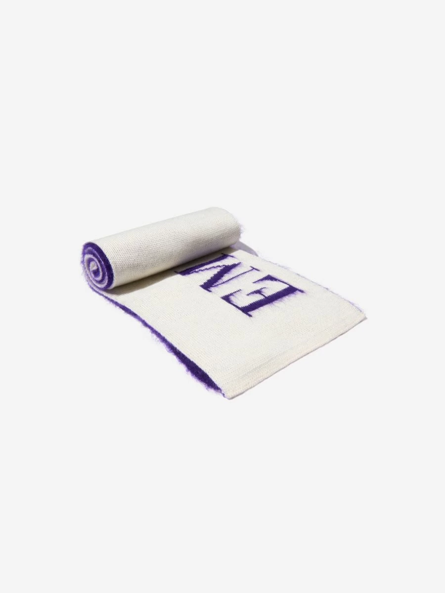 Emilio Pucci Girls' Wool Knitted Logo Scarf - Luxury Winter Fashion Accessory