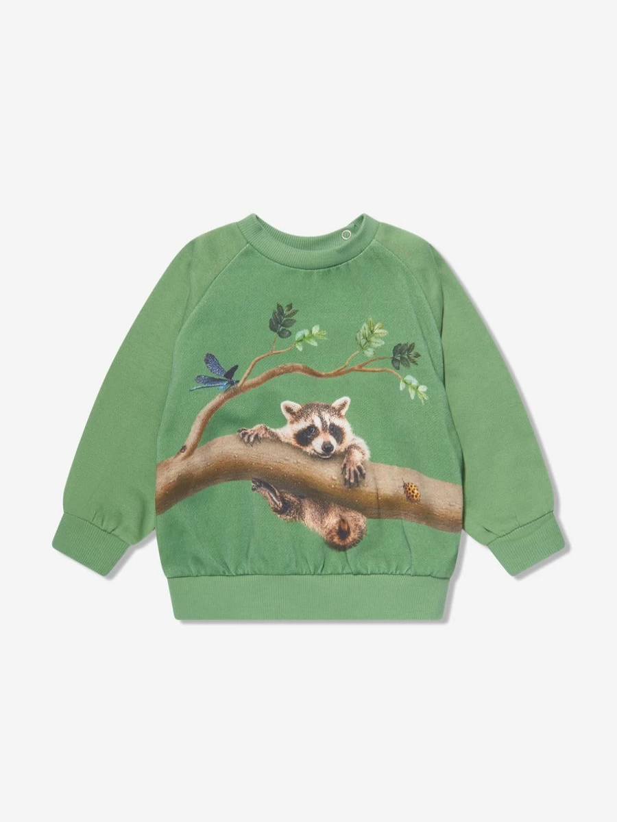 Molo Baby Green Kids Branch Living Sweatshirt for Infants & Toddlers