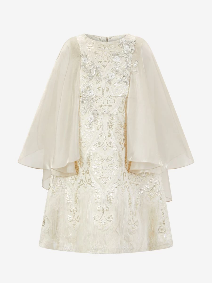 "Maison Ava Gold Phoebe Occasion Dress for Teen Girls"