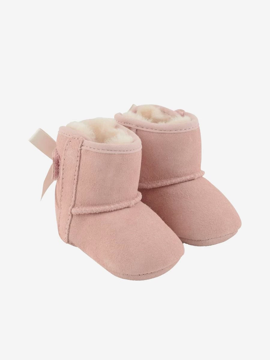 UGG Baby Girls Suede Jesse Bow II Booties - Soft & Stylish Boots for Infants