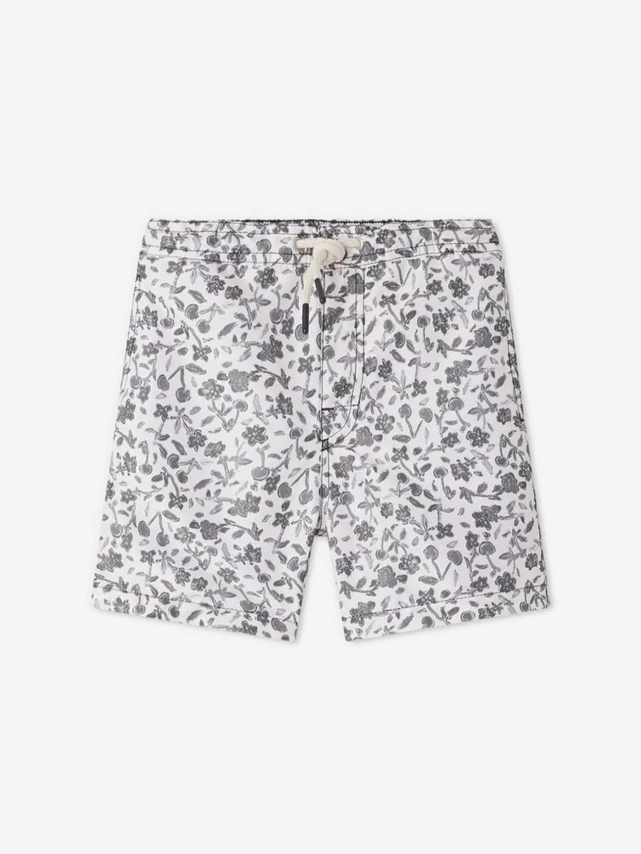 Bonpoint Boys' Floral Swim Shorts - Ariel Multicolour Beachwear for Kids