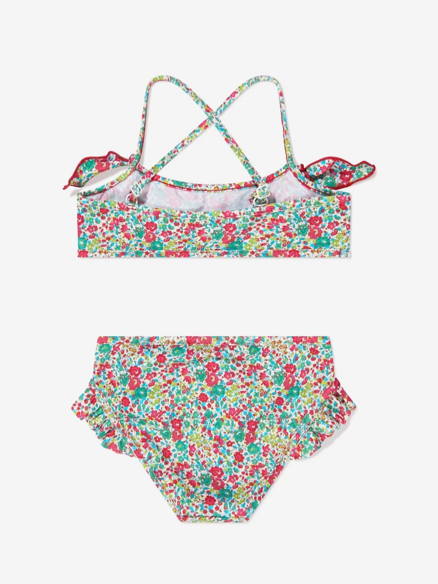 Bonpoint Teen Girls Floral Abigael Bikini Swimwear Mint Green