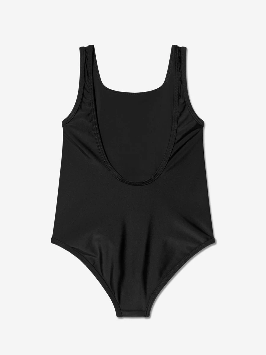 DKNY Teen Girls' Black Logo One-Piece Swimming Costume