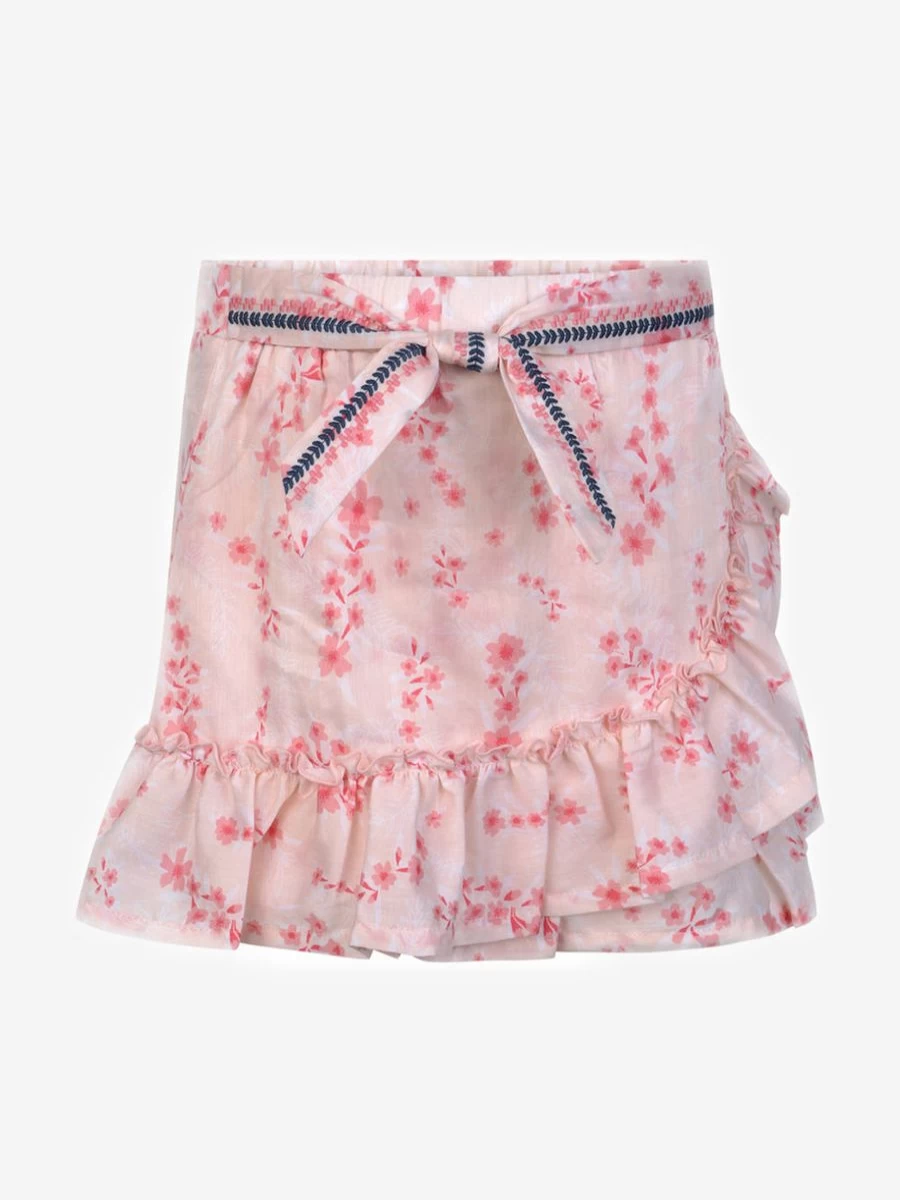 Carmeant Beau Girls Floral Cotton Skirt - Comfortable & Stylish Summer Skirt for Kids
