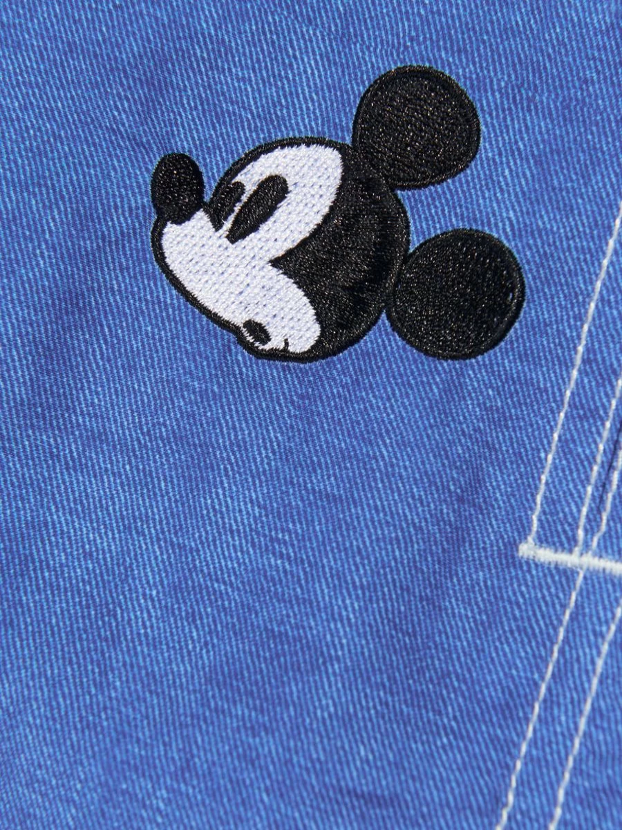 MC2 Saint Barth Boys' Blue Embroidered Mickey Mouse Swim Shorts