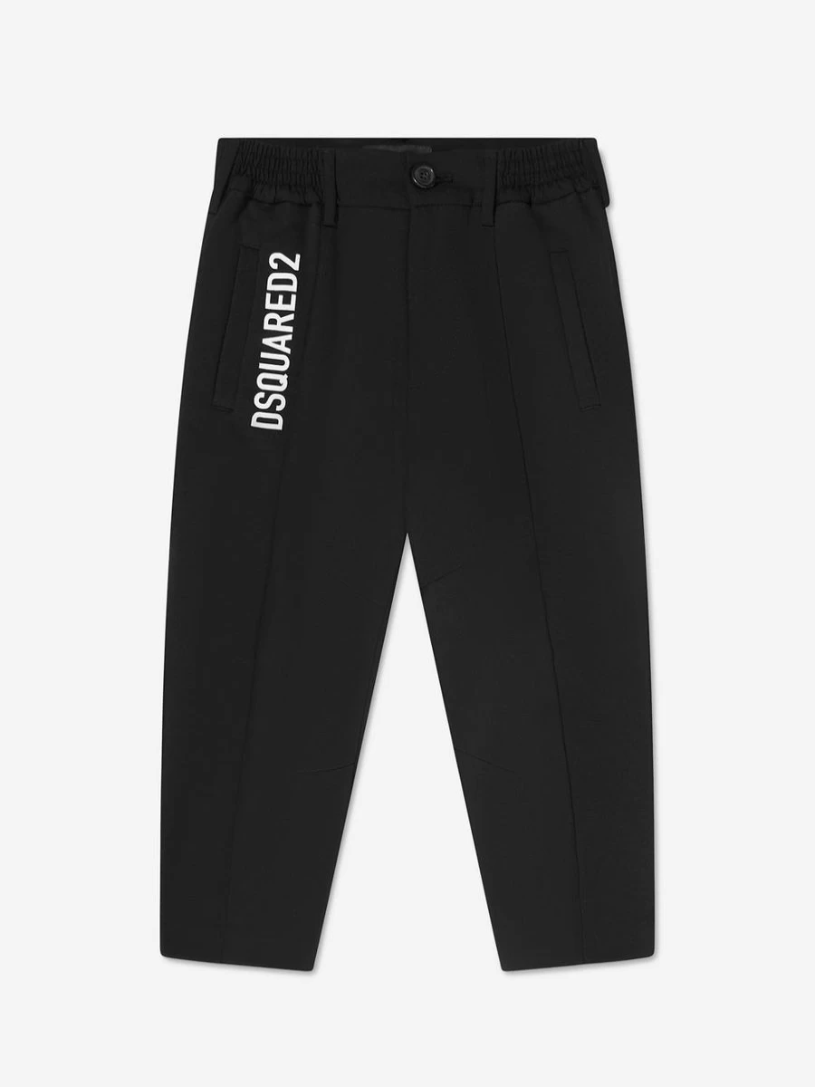 Dsquared2 Kids Boys Logo Print Trousers | Stylish Designer Pants for Boys