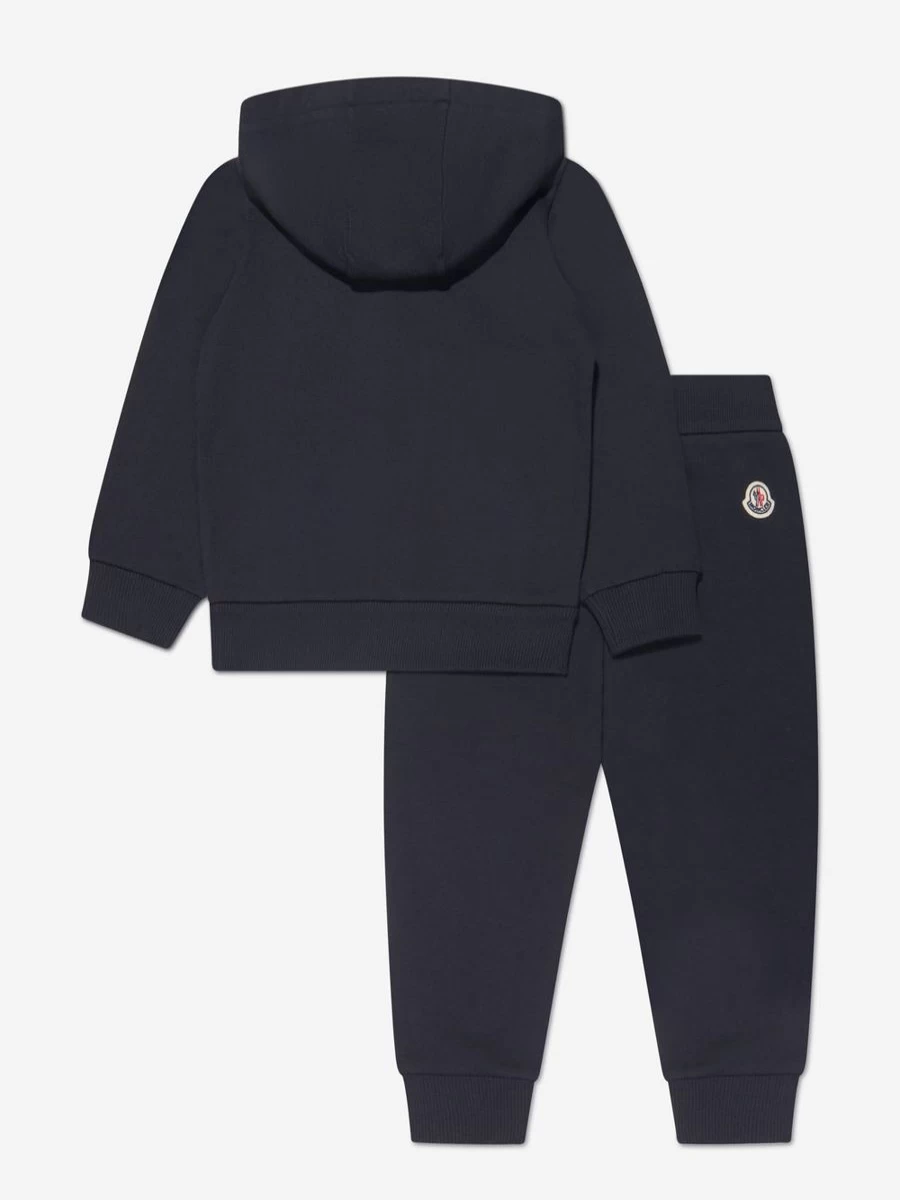 Moncler Enfant Girls Navy Branded Tracksuit for Kids