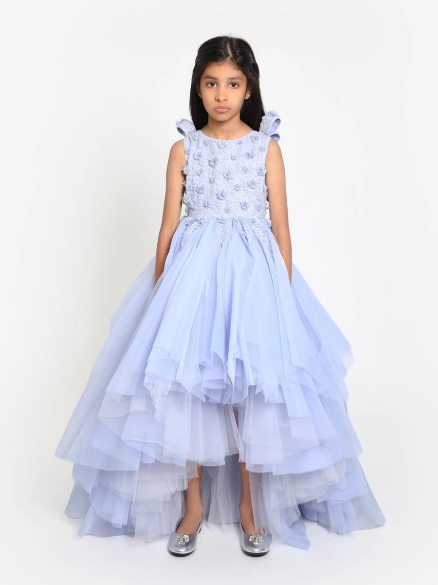 "Maison Ava Blue Florentina Dress for Teen Girls"