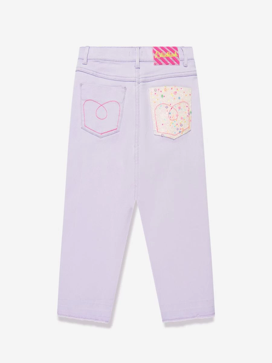 Billieblush Girls Lilac Twill Trousers for Kids - Stylish & Comfortable