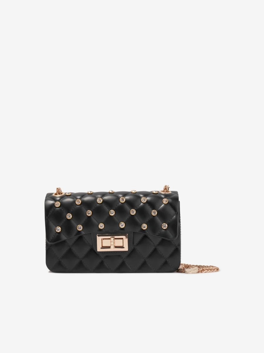 Monnalisa Girls Black Studded Handbag for Kids Stylish & Trendy