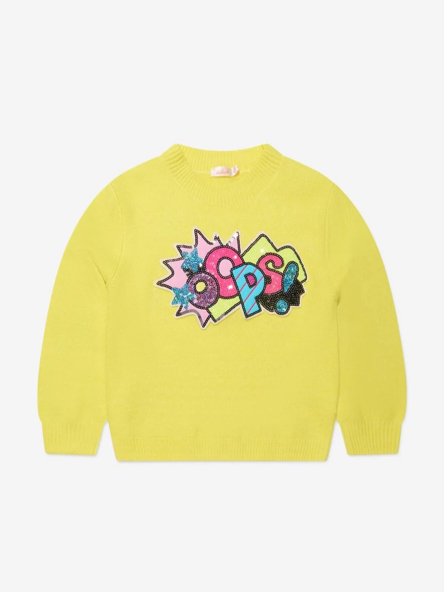 Billieblush Girls Lime Knitted Jumper - Soft & Stylish Kids Sweater