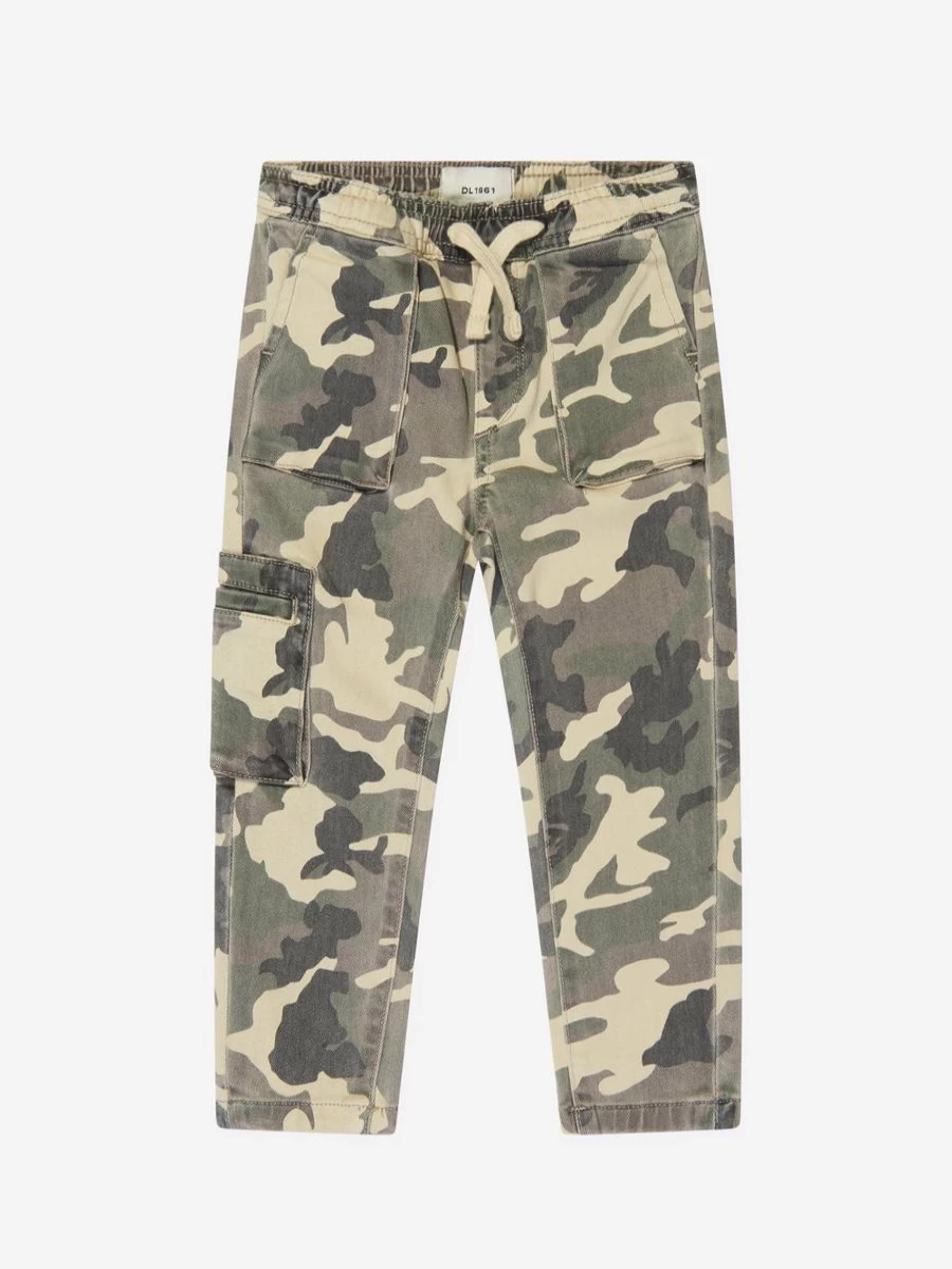 DL1961 Girls' Green Camouflage Jackson Joggers for Kids