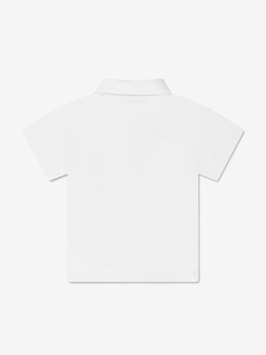 Fendi Kids Boys White Polo Shirt | Classic Cotton Top for Toddlers & Baby Boys