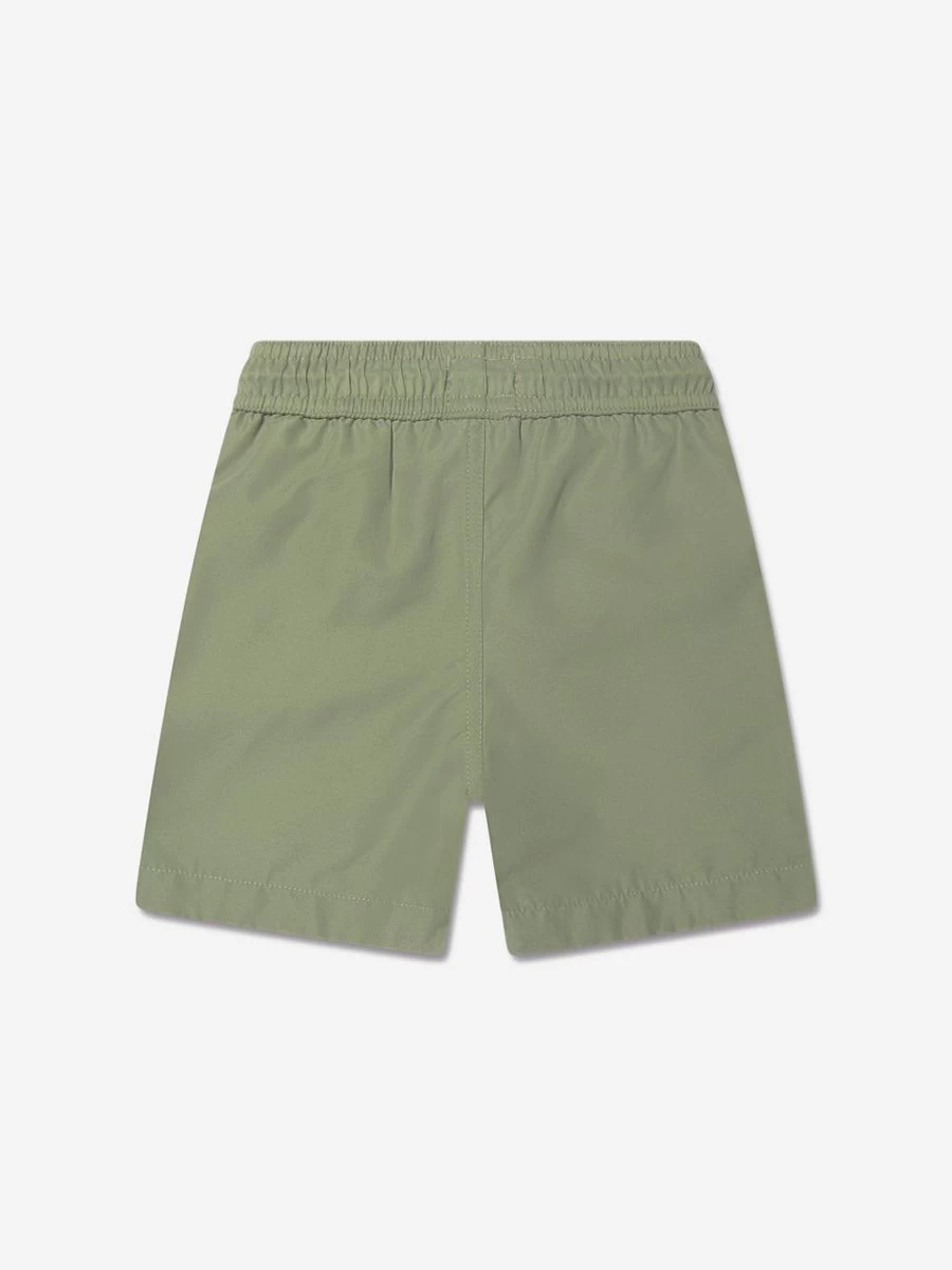 Timberland Teen Boys' Green Logo Swim Shorts for Active Water Sports