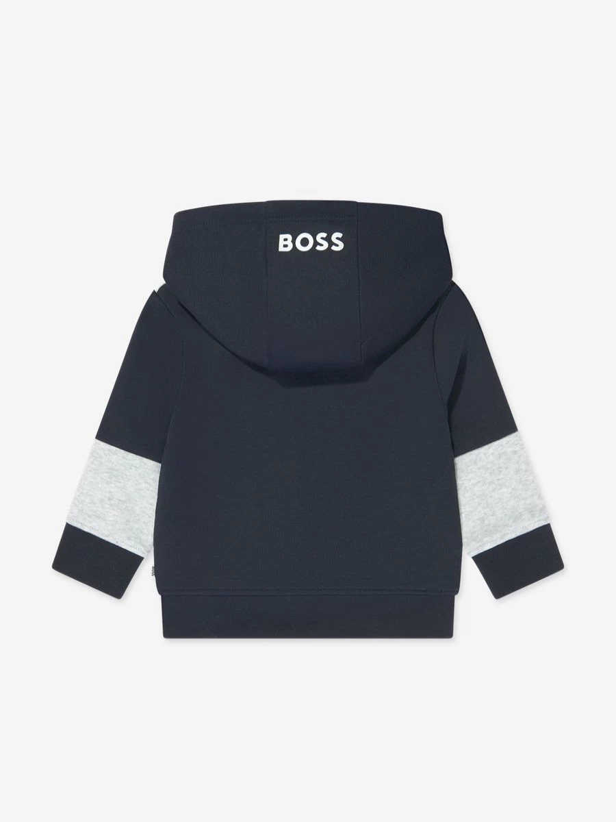 BOSS Baby Boys Navy Zip-Up Hoodie