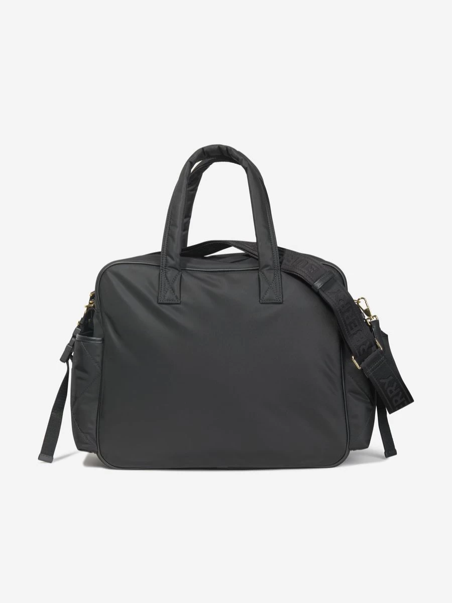 Burberry Kids Baby Girl Tote Changing Bag - Stylish Black Diaper Bag for Girls