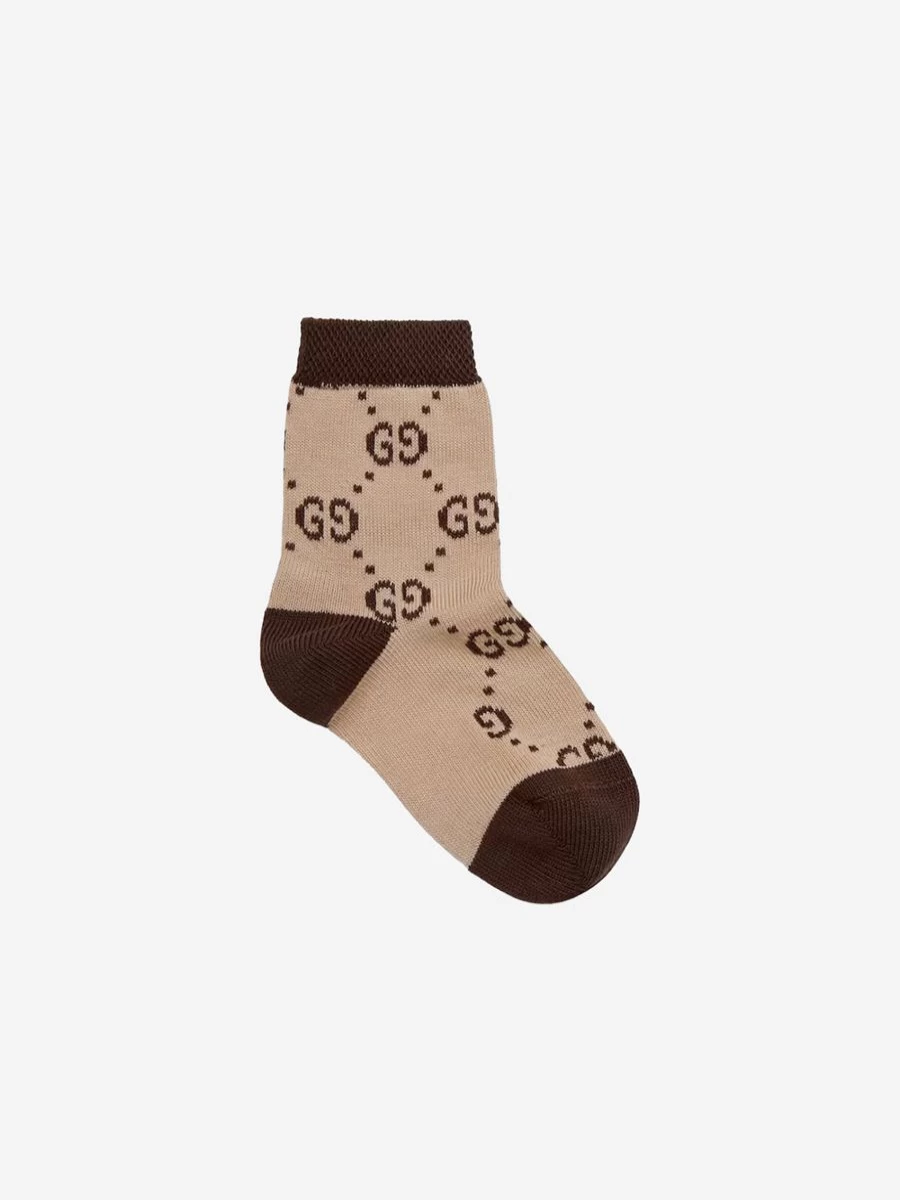 Gucci Kids Girls GG Logo Socks - Luxury Children's Fashion by Childsplay Clothing