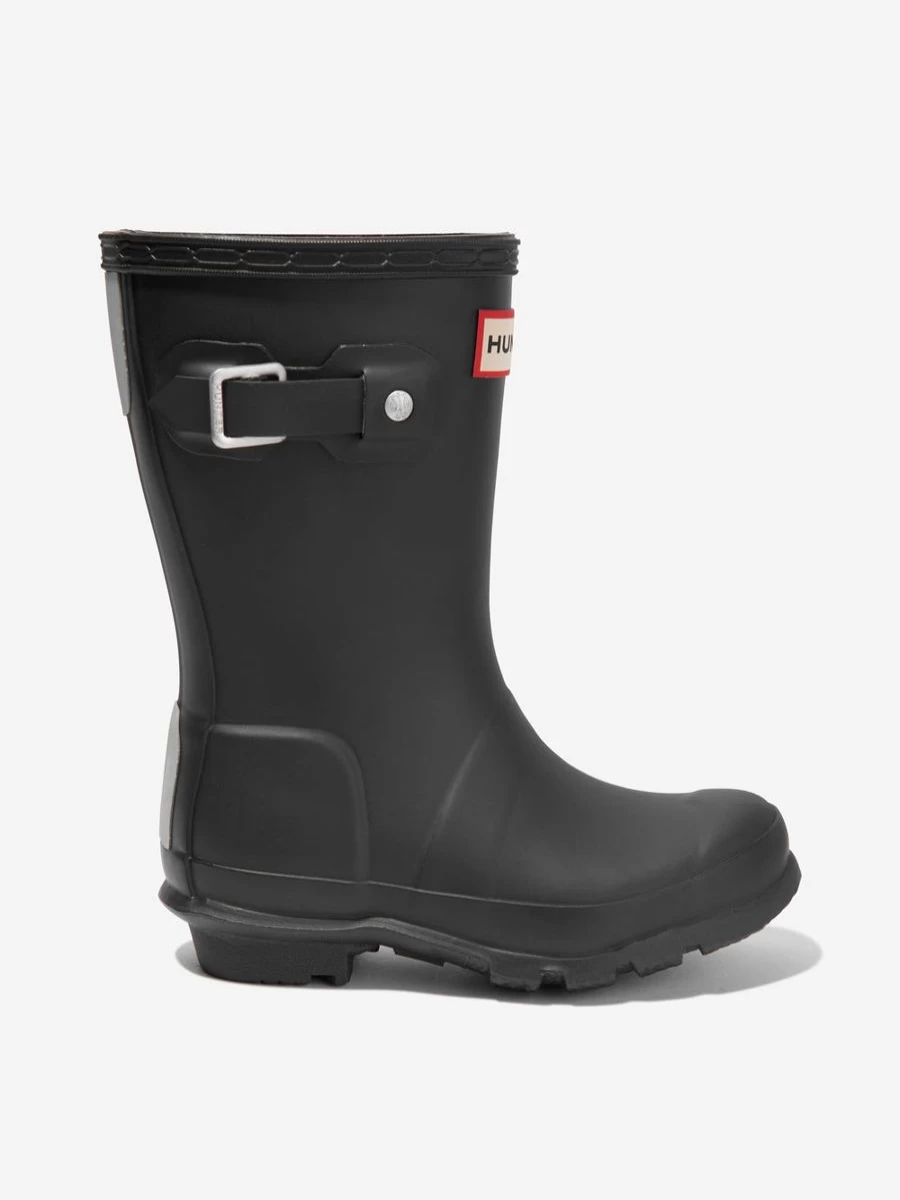 Hunter Original Kids Wellington Boots for Girls - Black Rain Boots for Children