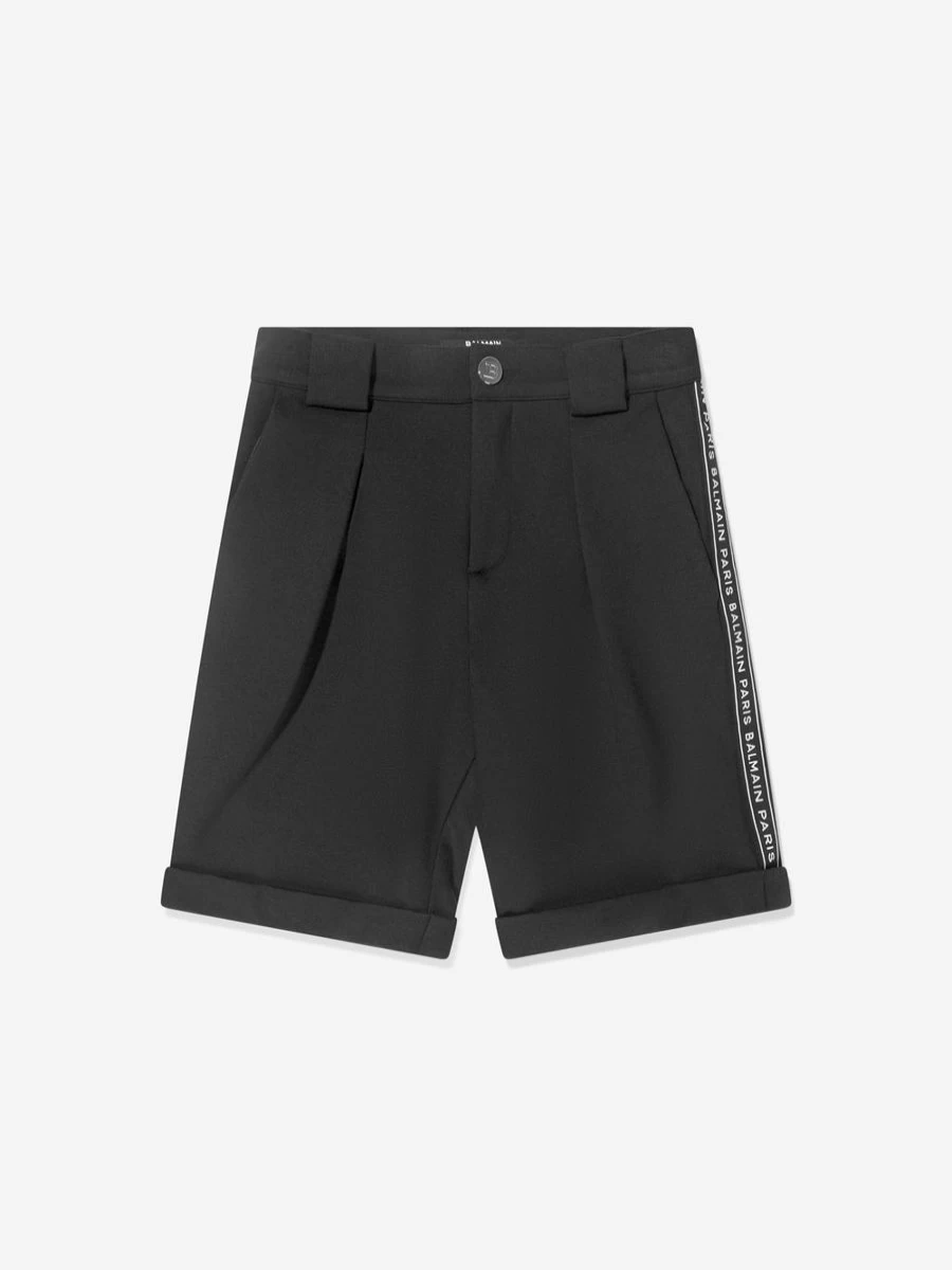 Balmain Boys Black Suit Shorts for Kids - Stylish Formal Wear