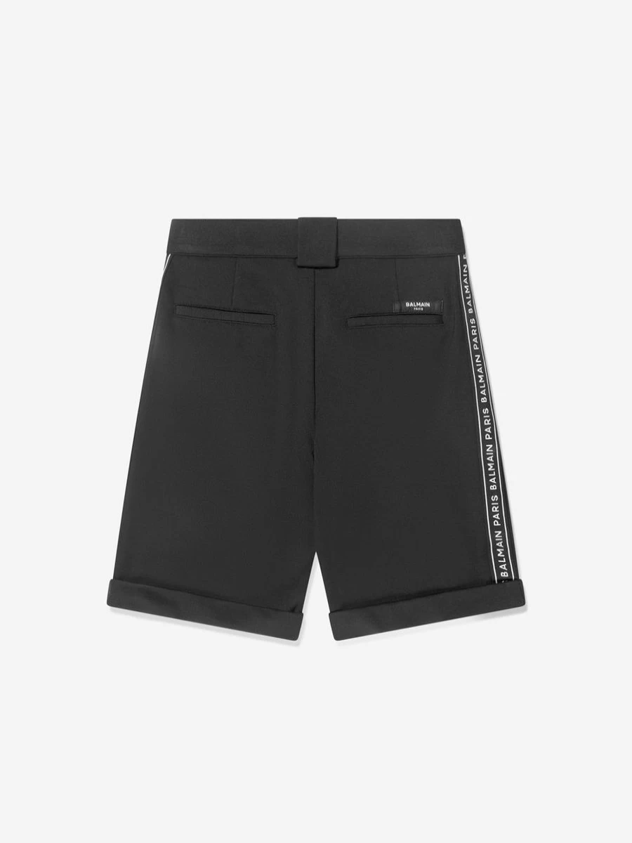 Balmain Boys Black Suit Shorts for Kids - Stylish Formal Wear