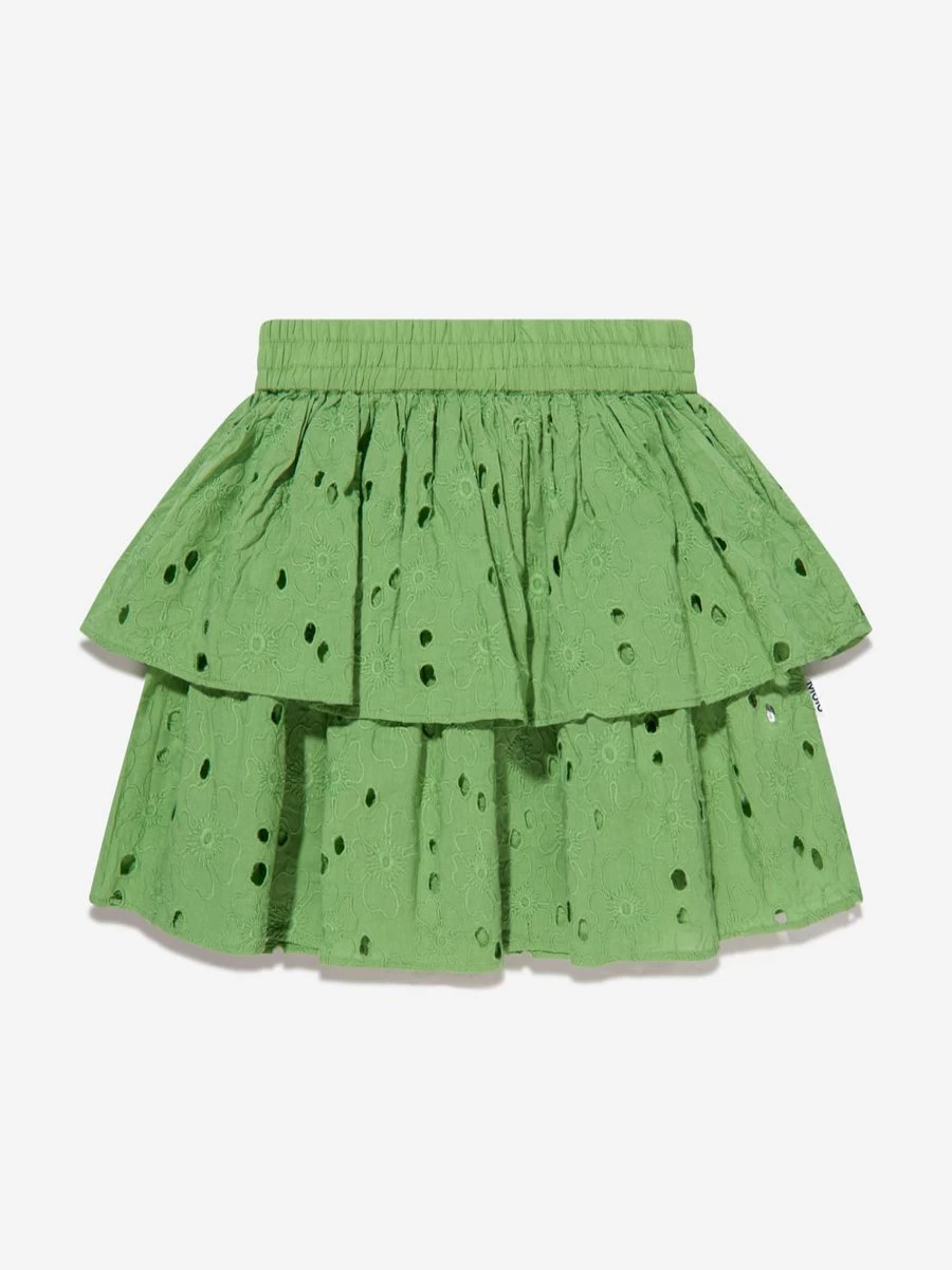 Molo Girls Brigitte Green Skirt | Stylish & Comfortable Skirt for Girls