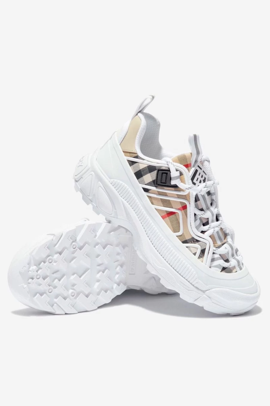 Burberry Kids Girls Mini Arthur Trainers - Stylish Leather Sneakers for Toddlers & Children