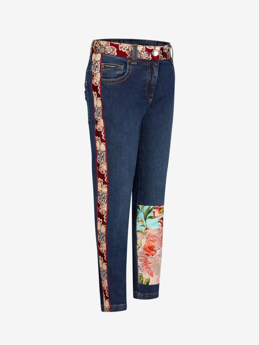 Dolce & Gabbana Kids Girls' Denim Jeans for Toddlers & Teens - Stylish & Comfortable
