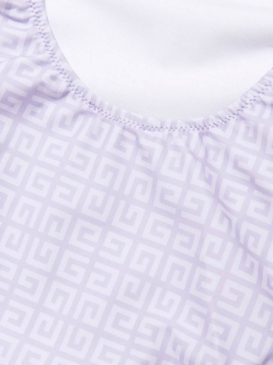 Givenchy Girls 4G Logo Lilac One-Piece Swimming Costume