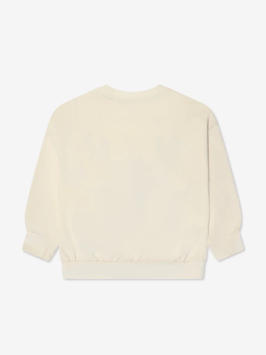 Mini Rodini Boys' White Lobster Chenille Sweatshirt for Kids