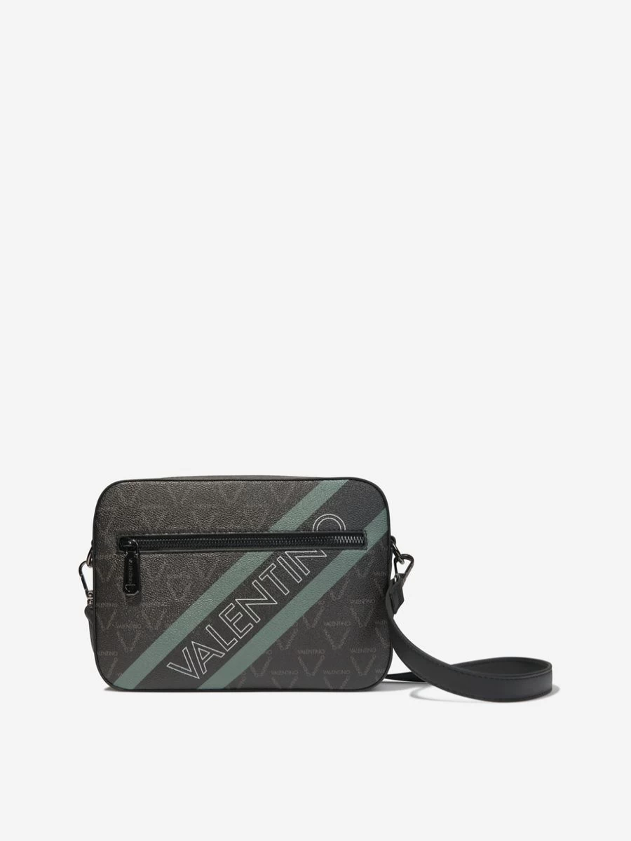 Valentino Boys Aron Black Cosmetic Case - 7cm Width Travel Toiletry Pouch