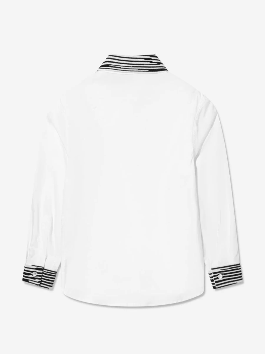 "Missoni Teen Boys White Branded Shirt"