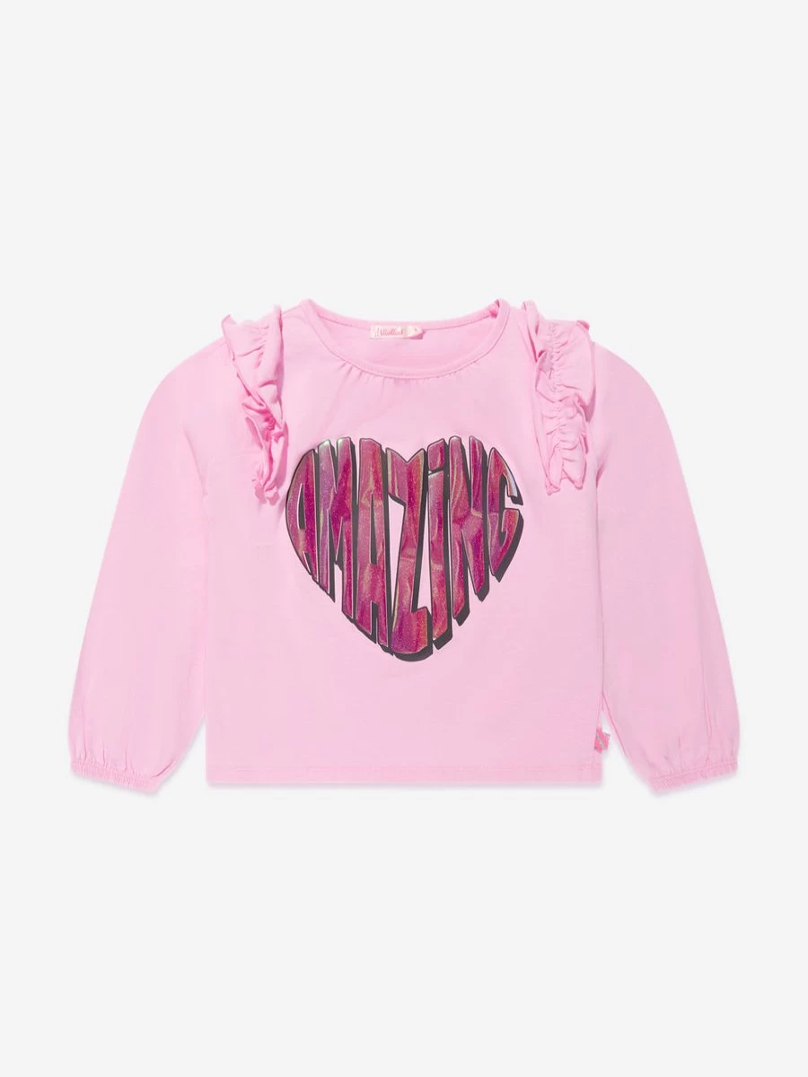 "Billieblush Teen Girls Pink Long Sleeve T-Shirt - Amazing Comfort & Style"