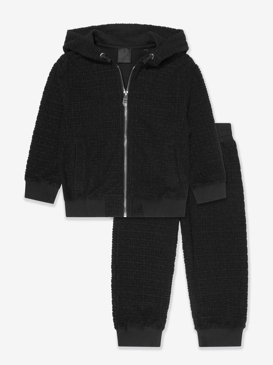 Givenchy Boys 4G Logo Black Tracksuit for Kids - Stylish Designer Sportswear