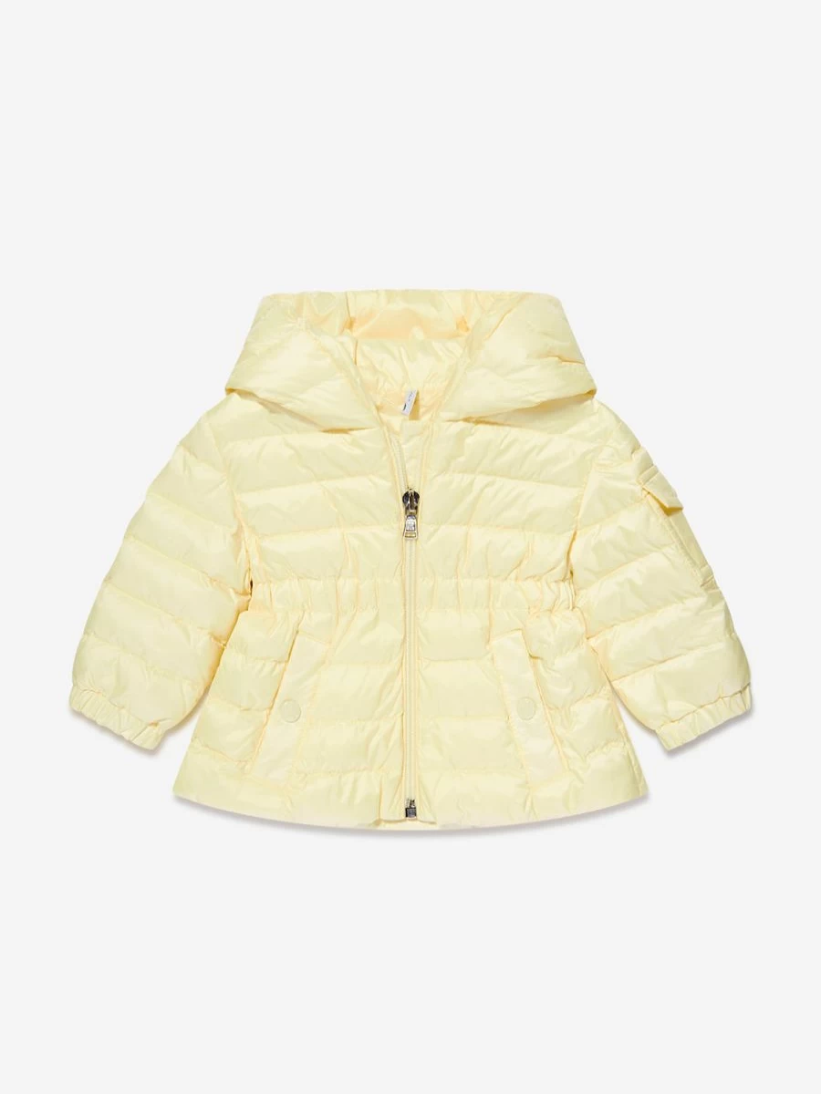 Moncler Enfant Baby Girls Yellow Down Padded Jacket - Warm Winter Dalles Coat