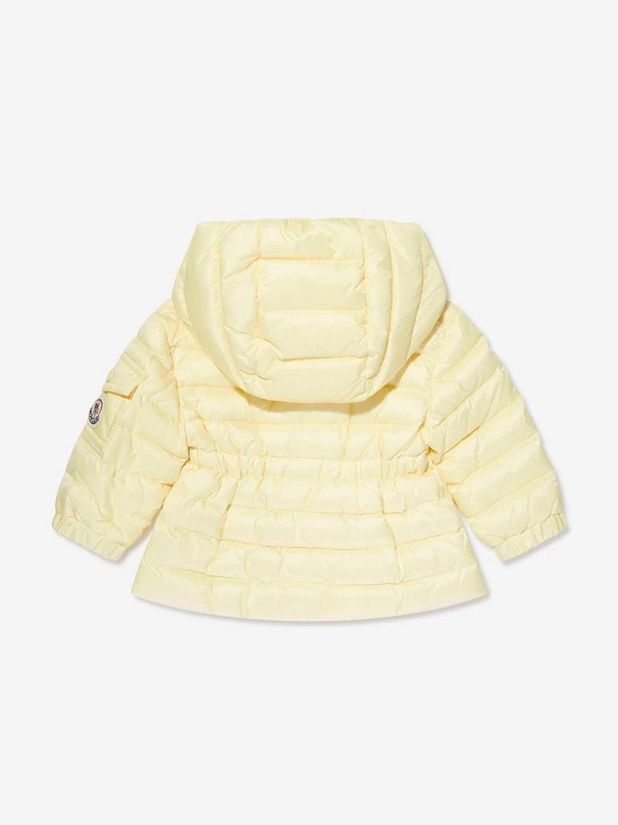 Moncler Enfant Baby Girls Yellow Down Padded Jacket - Warm Winter Dalles Coat