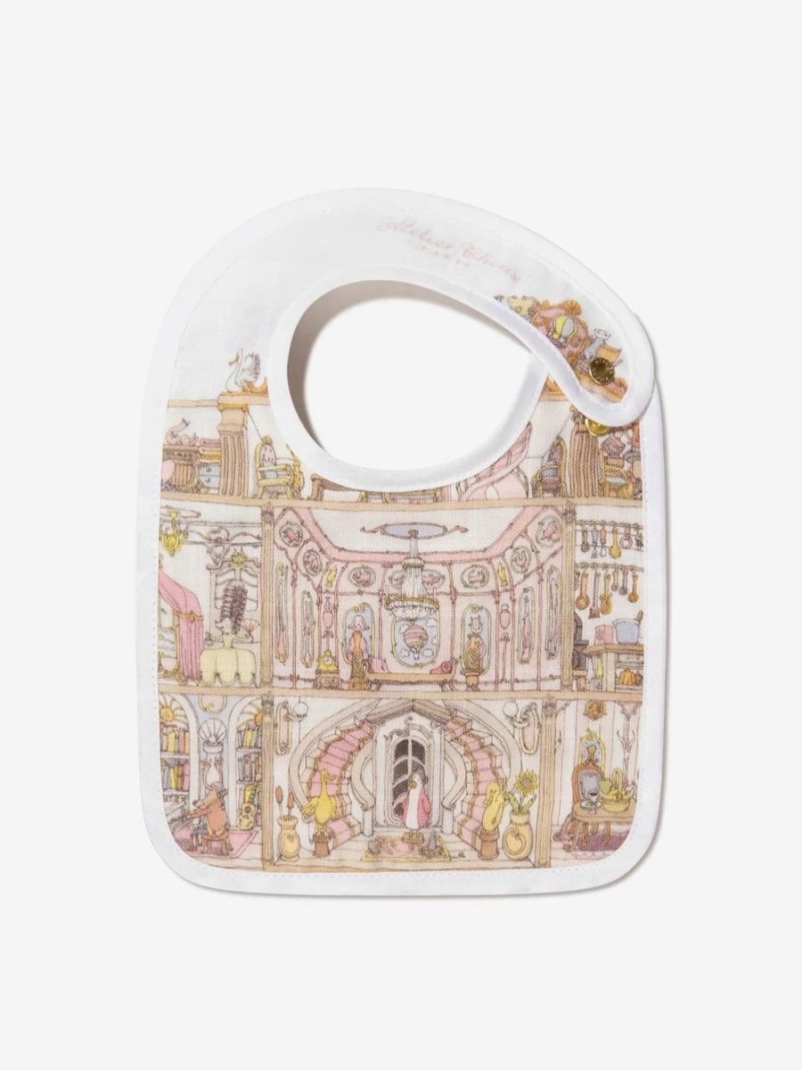Atelier Choux Baby Dollhouse Small Bib - Organic Cotton Bib for Infants & Newborns