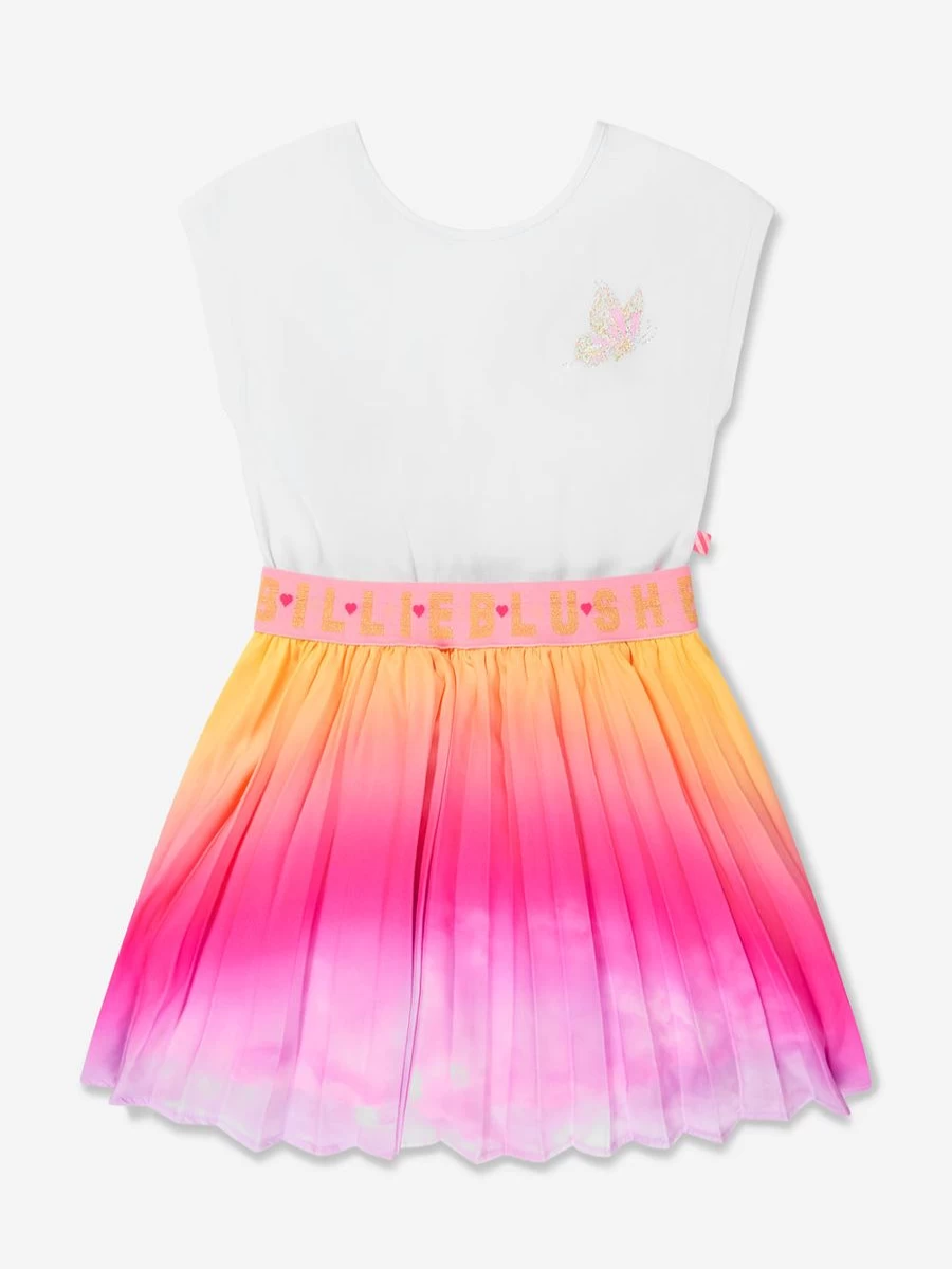 "Billieblush Girls Multicolored Gradient Dress - Stylish & Trendy Outfit for Kids"