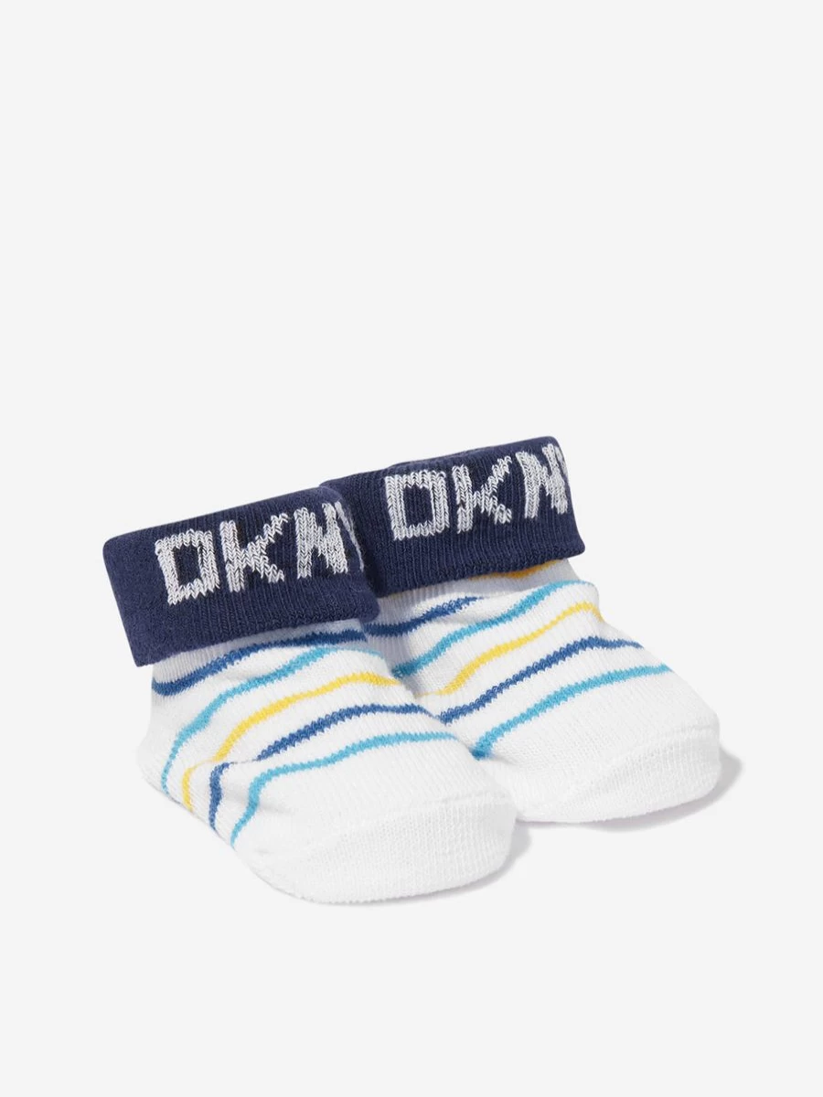 DKNY Baby Boys' Navy Socks Gift Set - Premium Boxed Collection for Infants