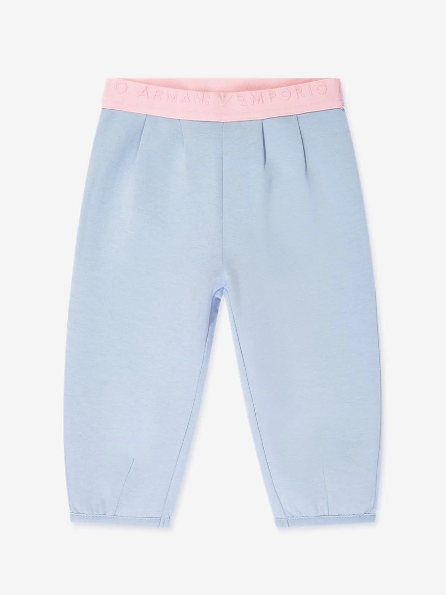 Emporio Armani Baby Girls Blue Trousers | Stylish & Comfortable Pants for Toddlers