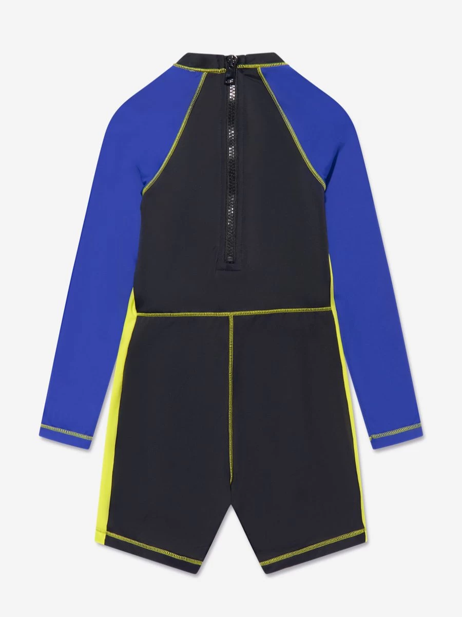 Versace Boys' Multicolor Crocodile Logo Wetsuit for Swim & Surf