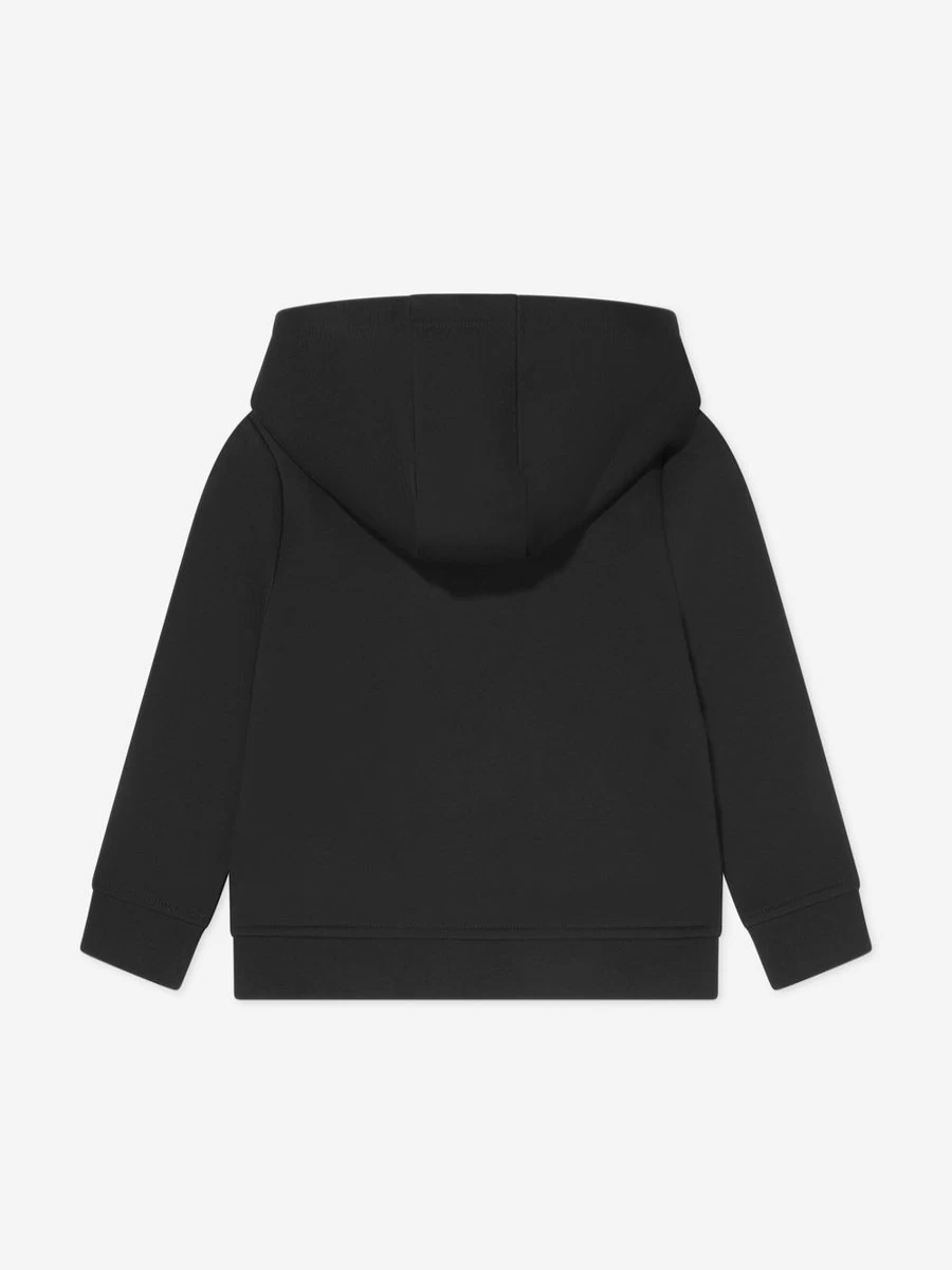 BOSS Boys' Black Logo Hoodie for Kids - Stylish & Comfortable Pullover