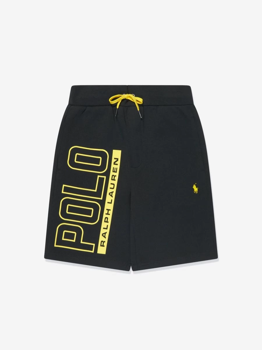 Ralph Lauren Kids Boys' Black Logo Polo Swim Shorts