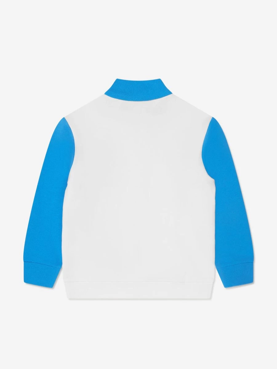 Gucci Kids Baby Boys Blue Logo Zip Up Hoodie