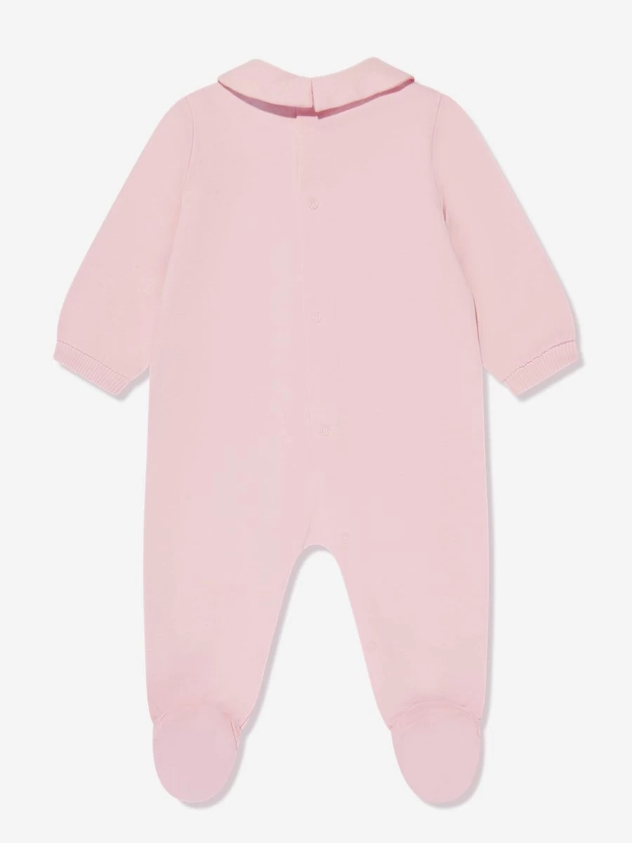 Moschino Kids Pink Teddy Bear Babygrow for Girls - Soft & Adorable Outfit