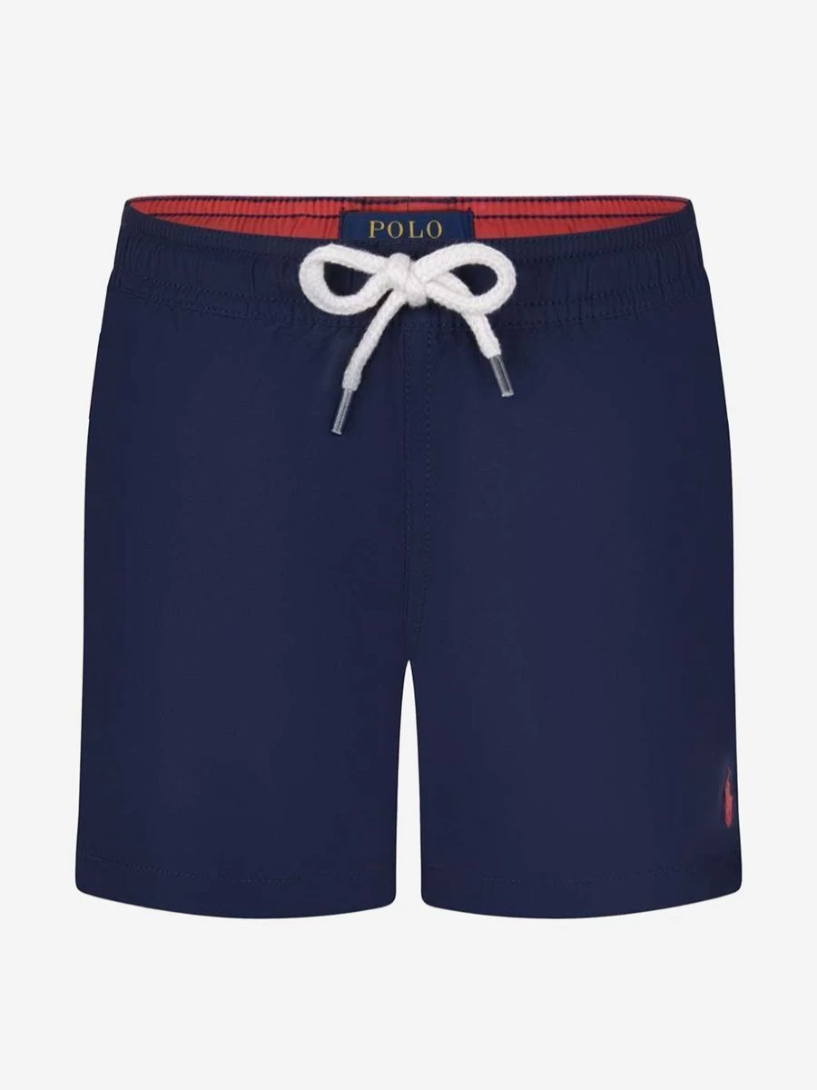 Ralph Lauren Kids Boys' Quick-Dry Logo Swim Shorts for Active Summer Fun