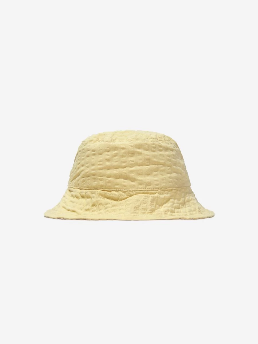 Konges Slojd Teen Cotton Seersucker Bucket Hat for Boys and Girls